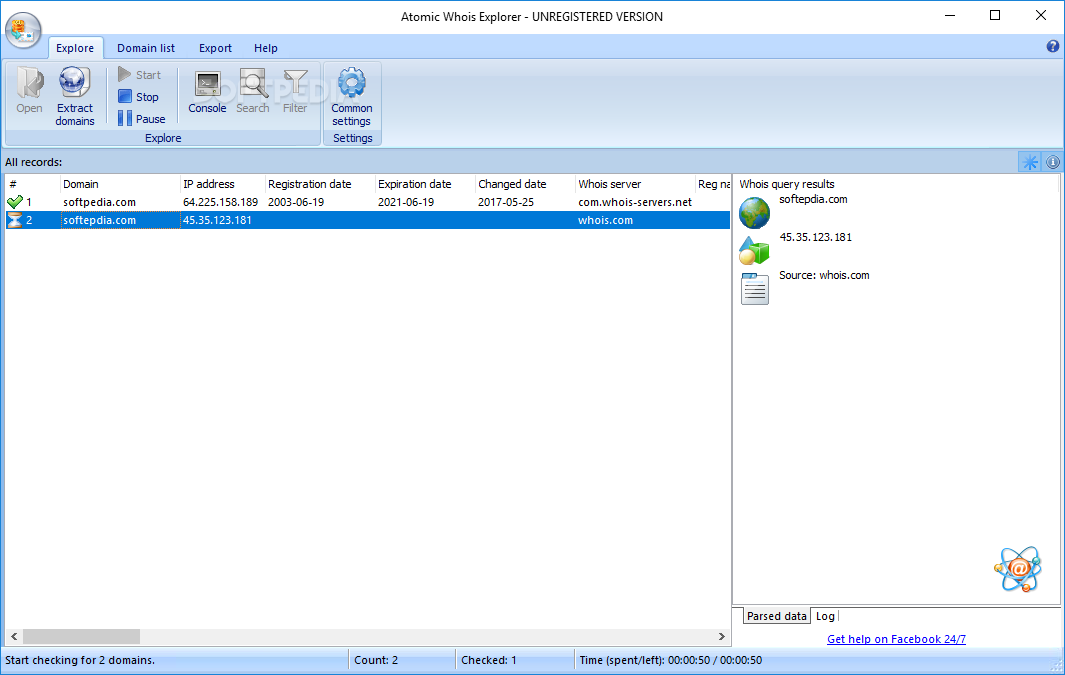 Atomic Whois Explorer