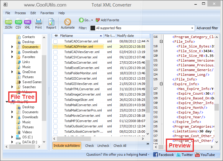 CoolUtils Total XML Converter